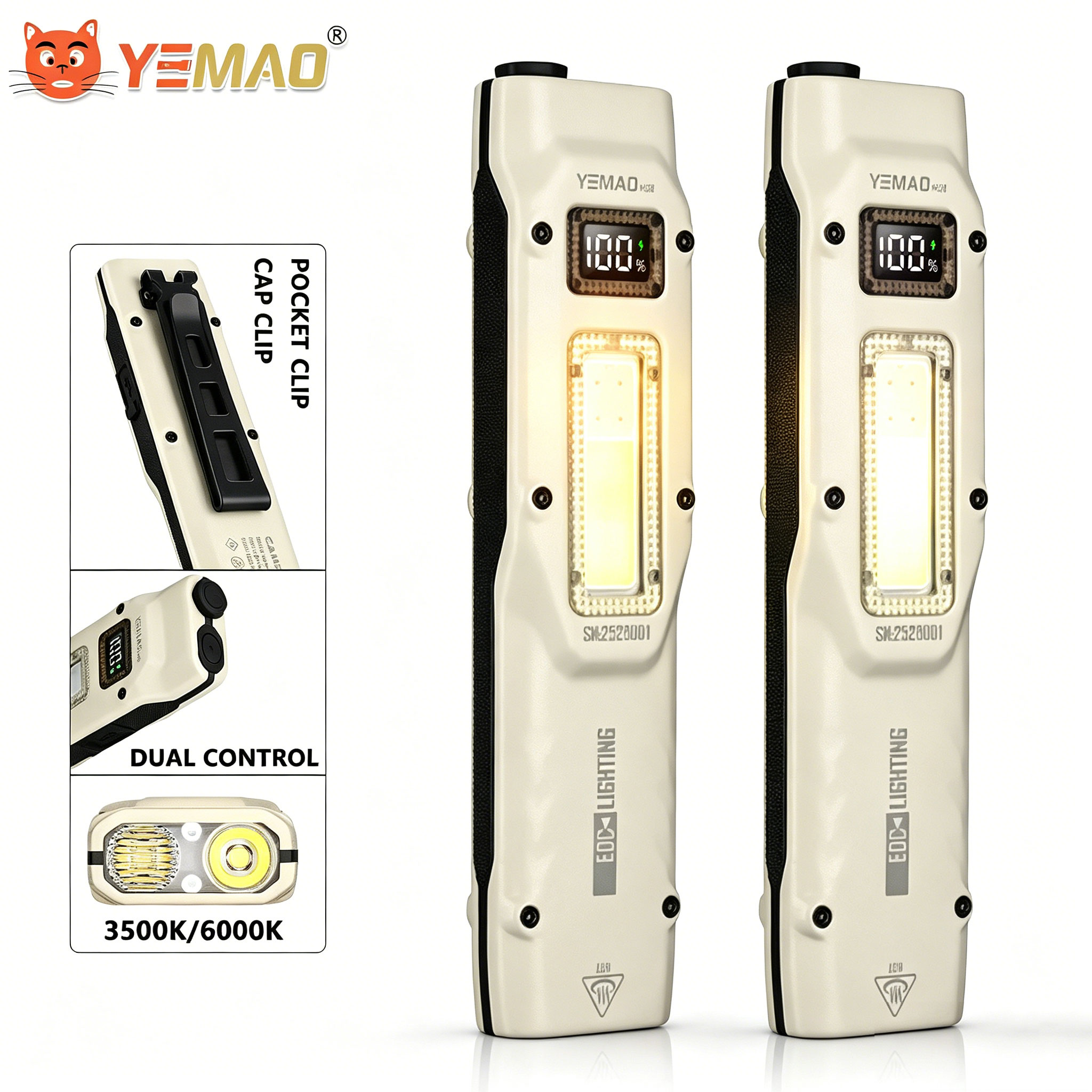 Lighting Fixture Outdoor - Przenośna latarka taktyczna YEMAO M28 o