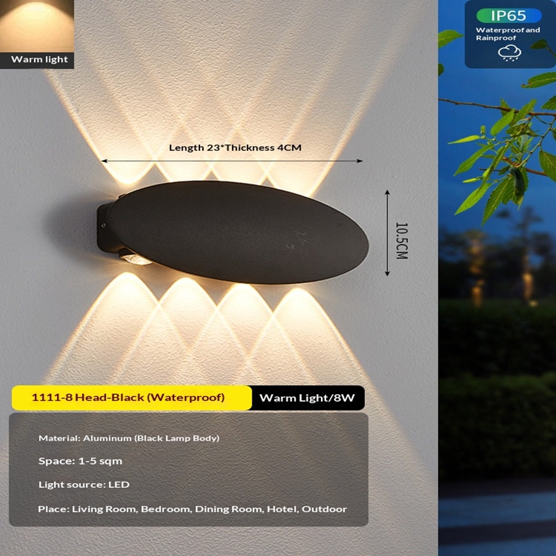 Outdoor Lighting Voltage - Nowoczesna Prosta Lampa Ścienna LED 4W