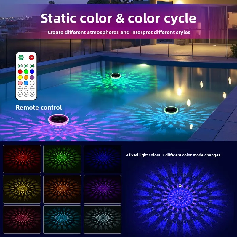 Outdoor Lighting Sensor - Solarne oświetlenie wodne do użytku zewnętrznego,