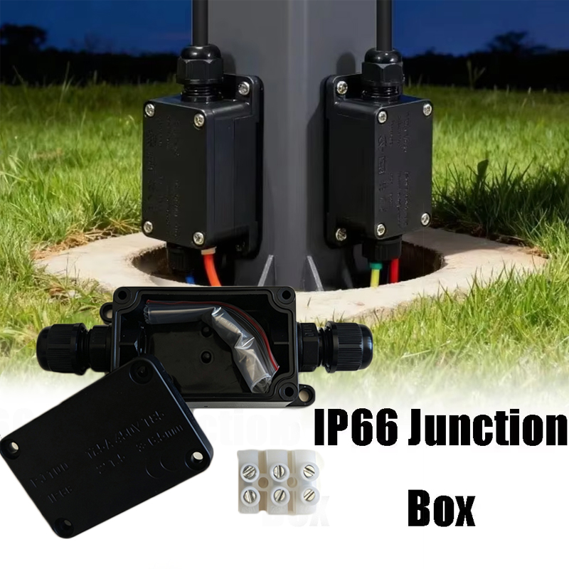 Outdoor Lighting Wire Connectors - 1 szt. 2-drożna, zewnętrzna, wodoodporna skrzynka