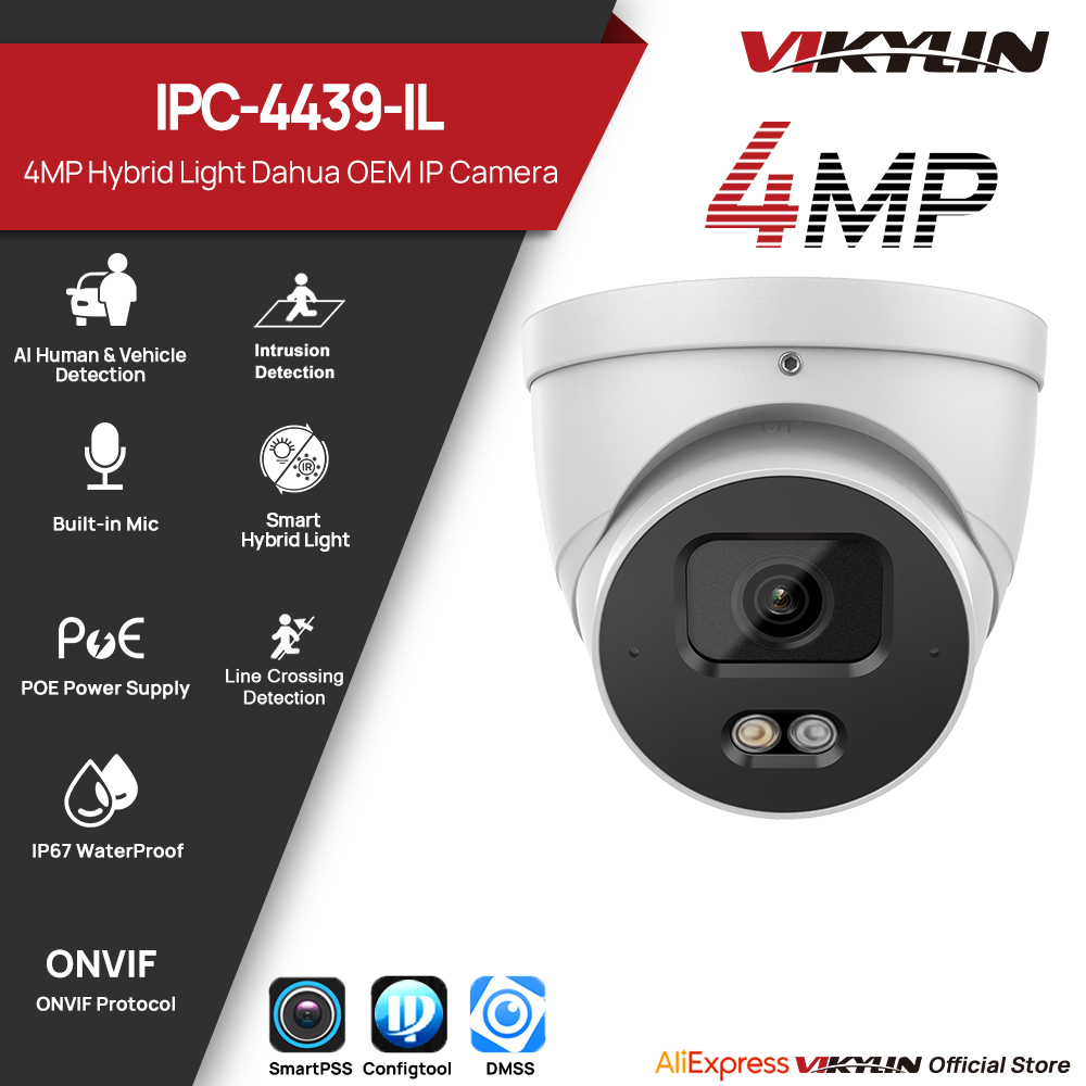 Outdoor Lighting Voltage - Kamera IP VIKYLIN 4MP, inteligentne podwójne
