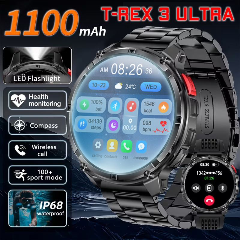 Wired Pathway Light - Nowy Smartwatch T-Rex3 Ultra z Baterią
