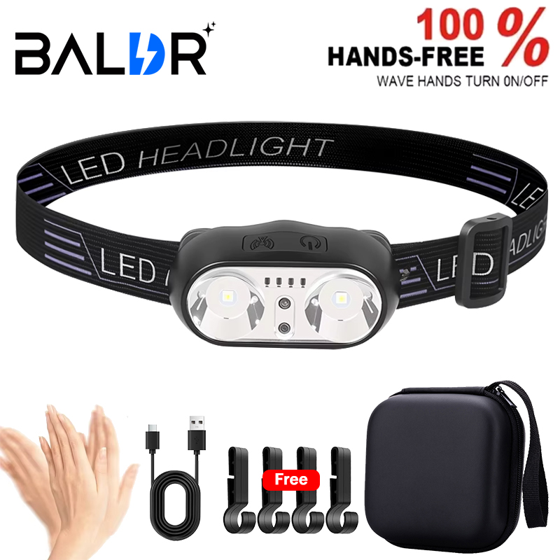 Outdoor Lighting Sensor - Mocna Latarka Czołowa Mini LED Do