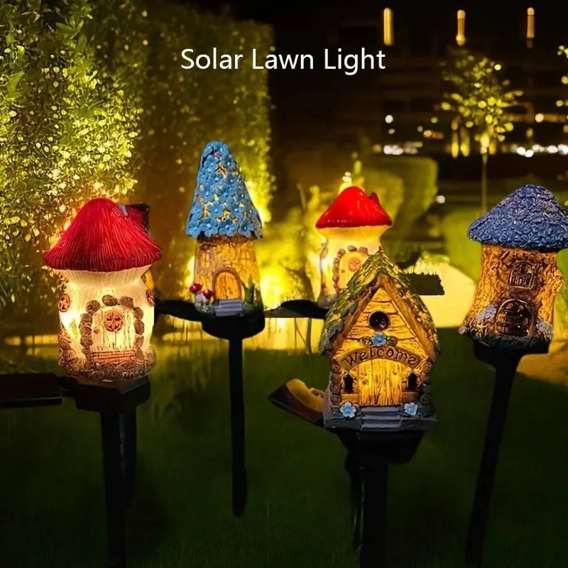 Outdoor Lighting For Front Of House - Nowe solarne lampki w kształcie kwiatów