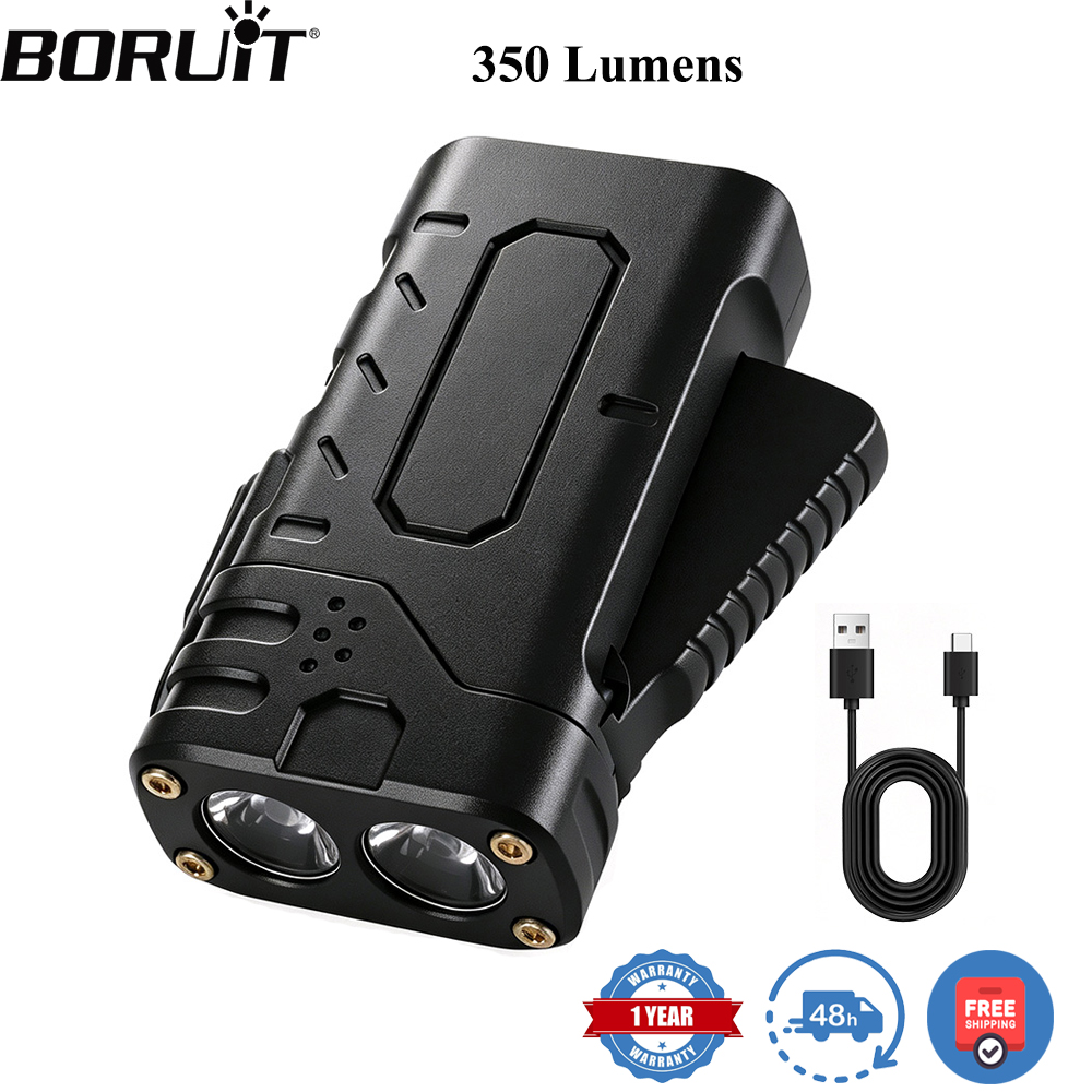 Lighting Fixture Outdoor - BORUIiT Ręczna latarka LED EDC z