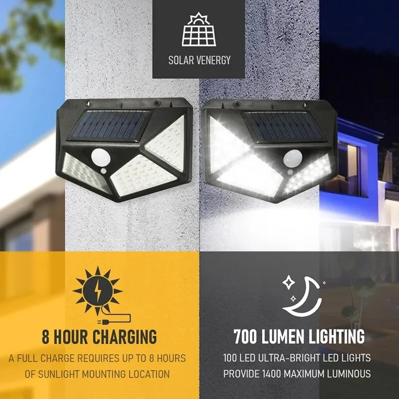 Outdoor Lighting Manufacturers - 100Led Wielofunkcyjna lampa słoneczna Dekoracja ogrodu