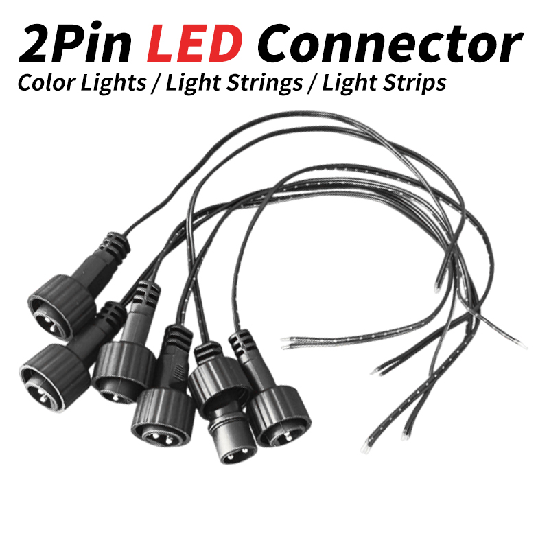 Outdoor Lighting Wire Connectors - Złącze LED 2-pinowe z przewodem 25