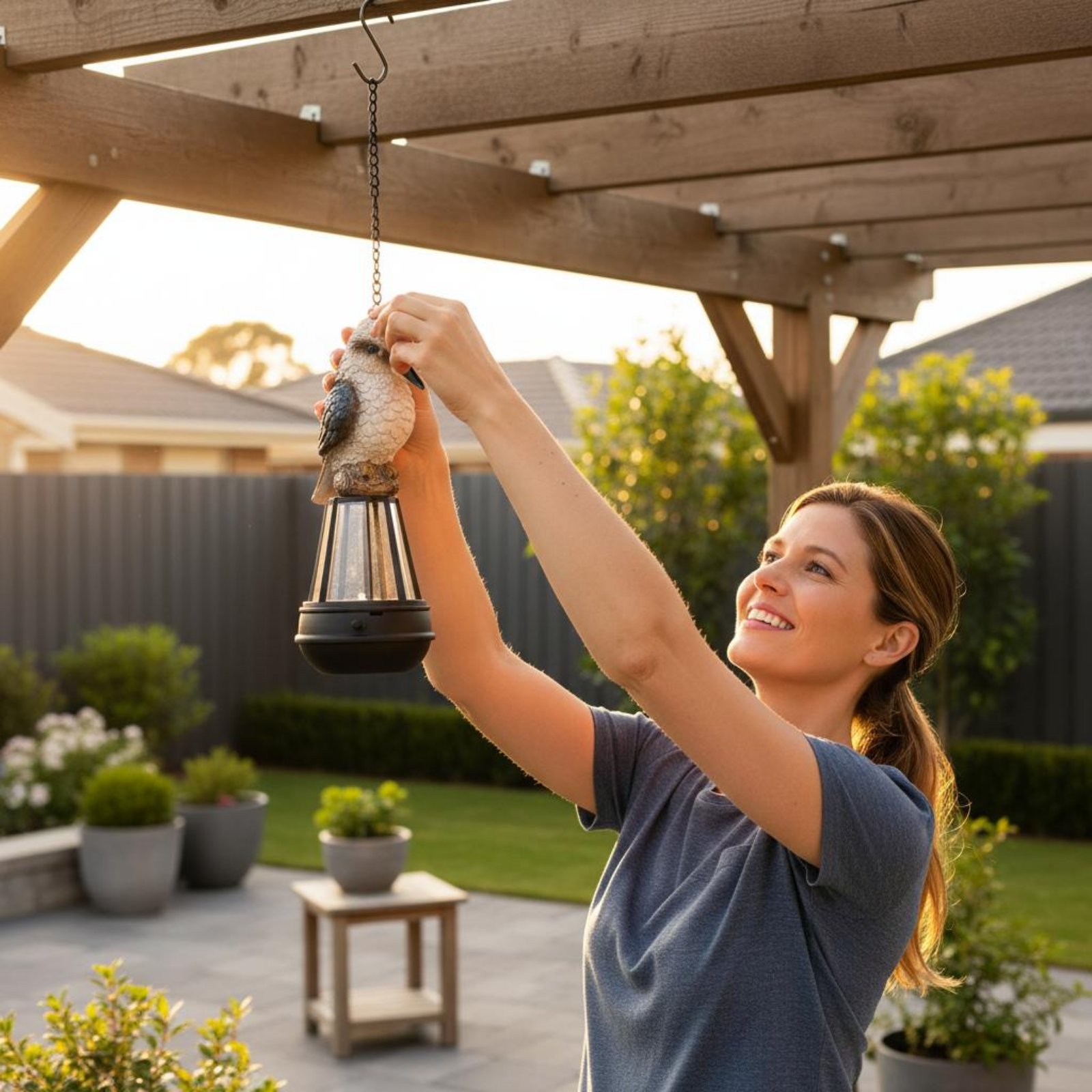 Solar Lantern Hanging - Solarna lampa wisząca w kształcie ptaka,