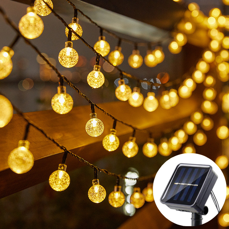 Landscape Spike Light - 20/50/100 LED Solarna Lampka Kryształowa Kula,