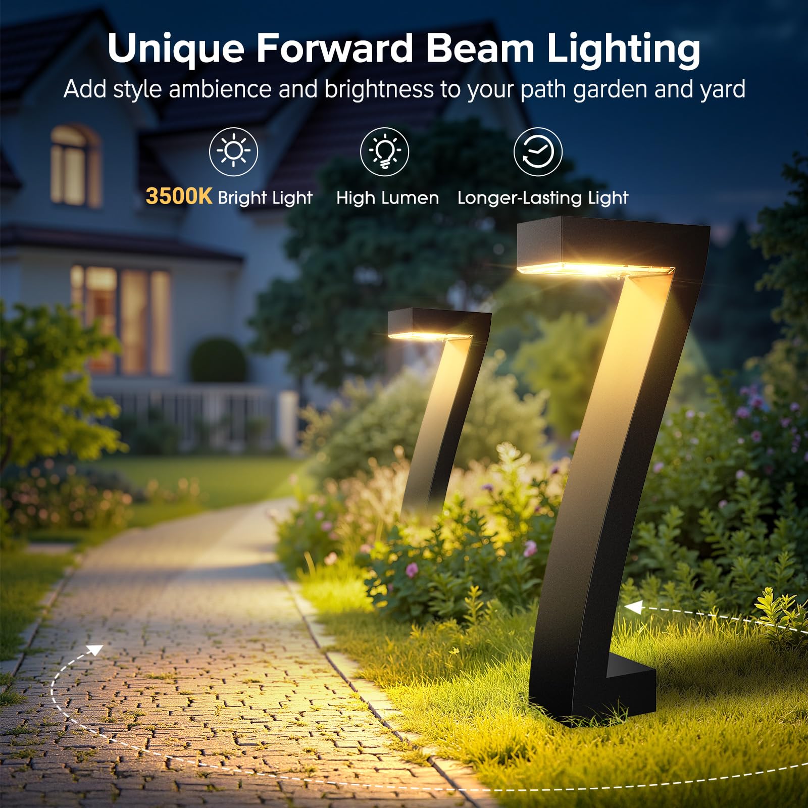 Ulepszone jasne lampy solarne  – Outdoor Lighting Driveway recenzja i cena