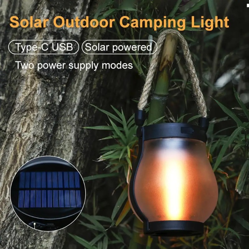 Lampa solarna płomień, ładowan – Solar Lantern Hanging recenzja i cena