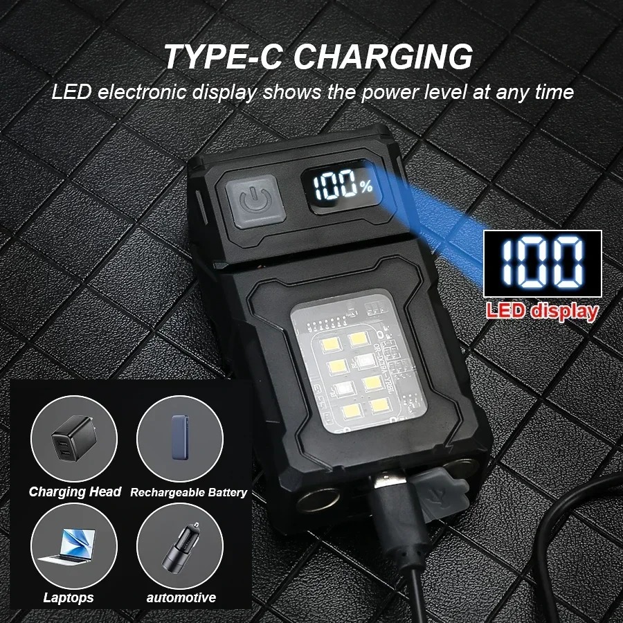 Mini USB Latarka LED z magnese – Outdoor Lighting Black recenzja i cena