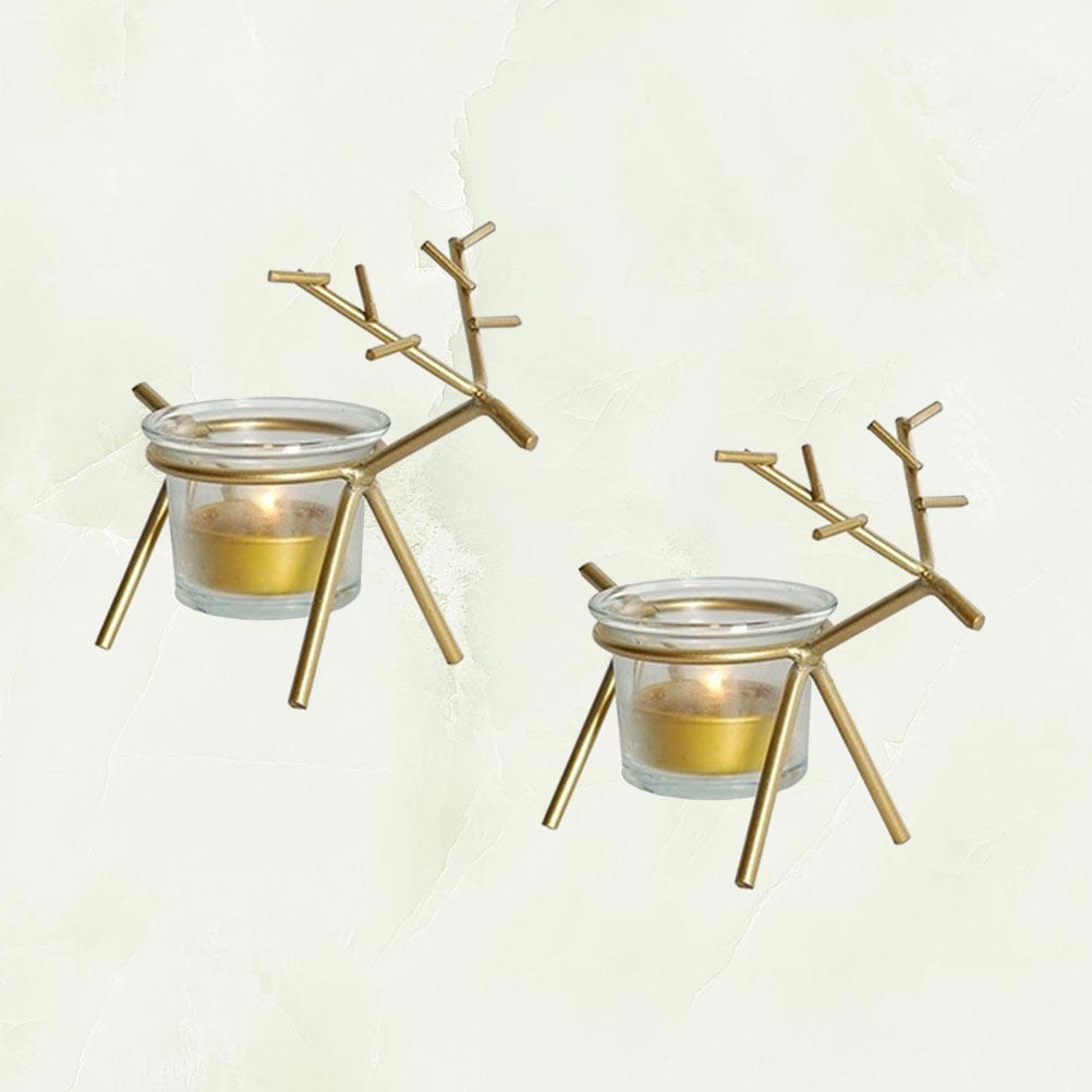 2 szt. złotych żelaznych świec – Outdoor Lighting For Christmas recenzja i cena