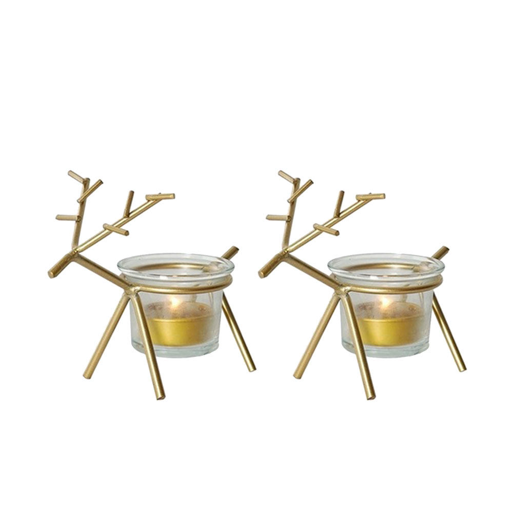 2 szt. złotych żelaznych świec – Outdoor Lighting For Christmas recenzja i cena