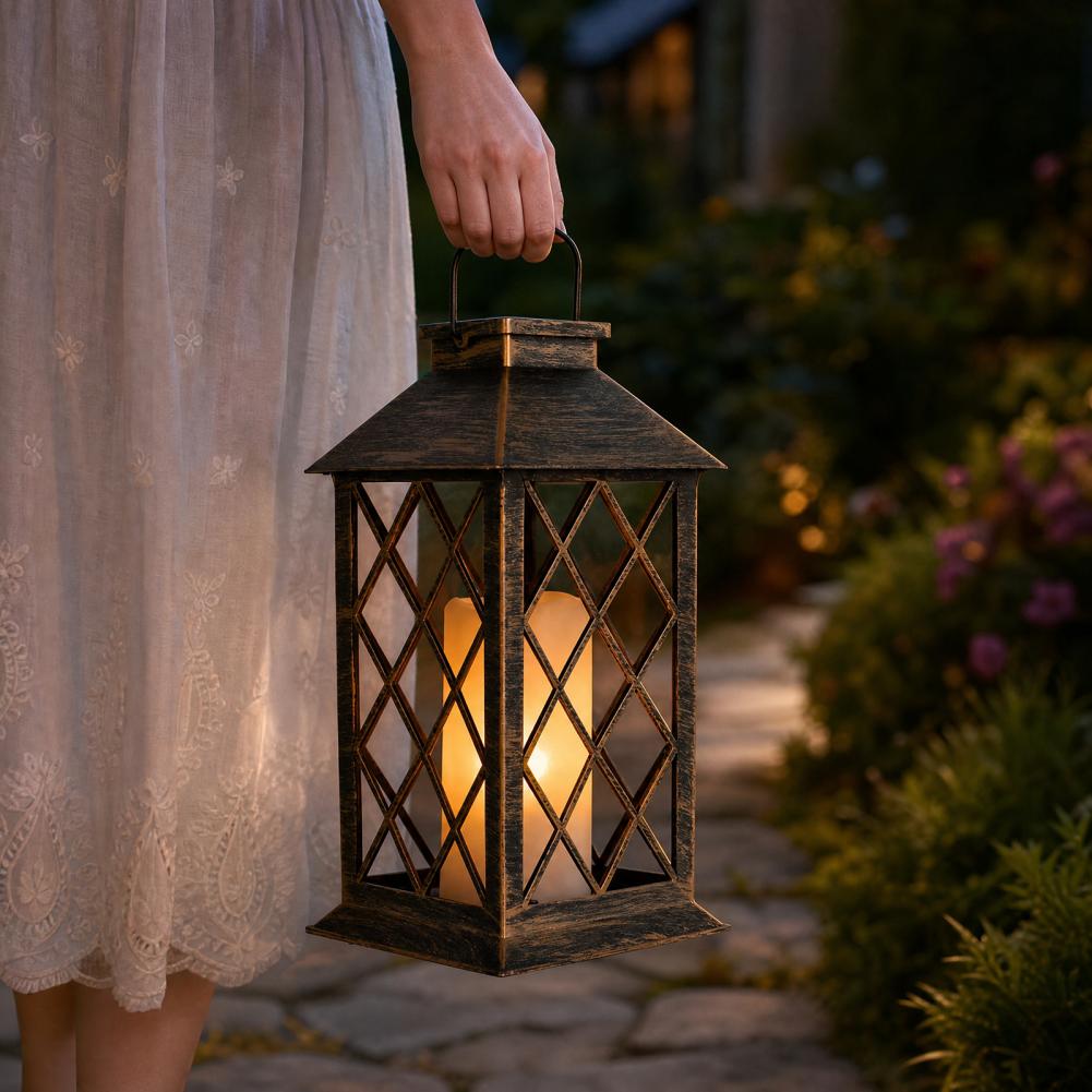 Retro Lampion Solarny, Zewnętr – Solar Lantern Hanging recenzja i cena