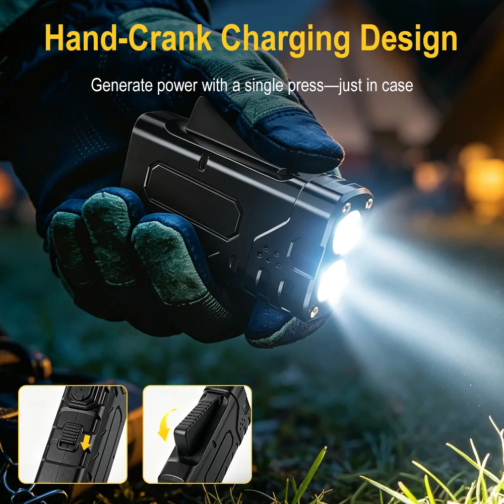 BORUIiT Ręczna latarka LED EDC – Lighting Fixture Outdoor recenzja i cena