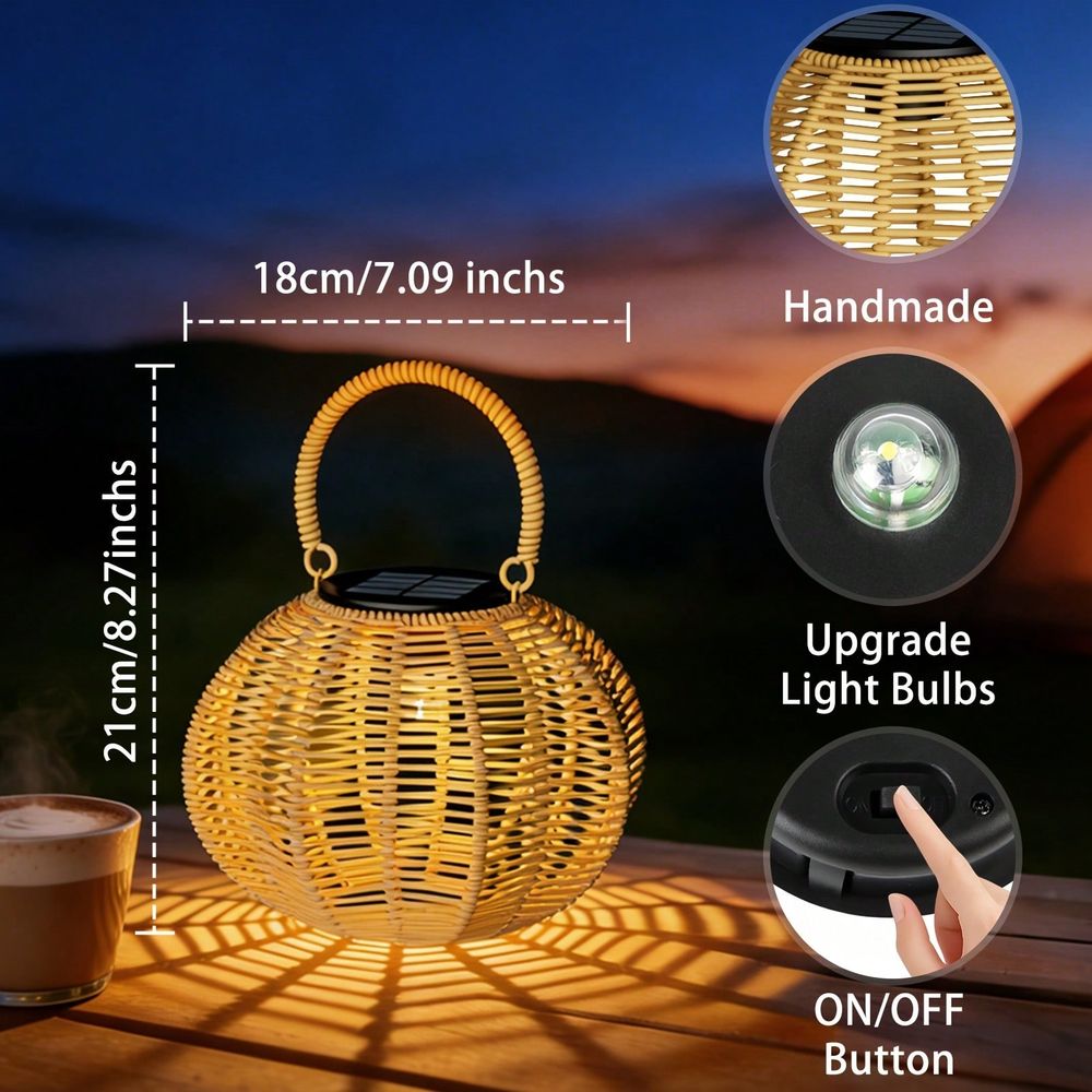Rattanowa lampa solarna do dek – Solar Lantern Hanging recenzja i cena