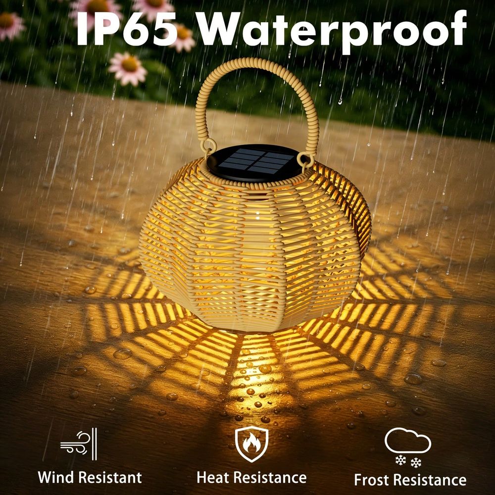 Rattanowa lampa solarna do dek – Solar Lantern Hanging recenzja i cena