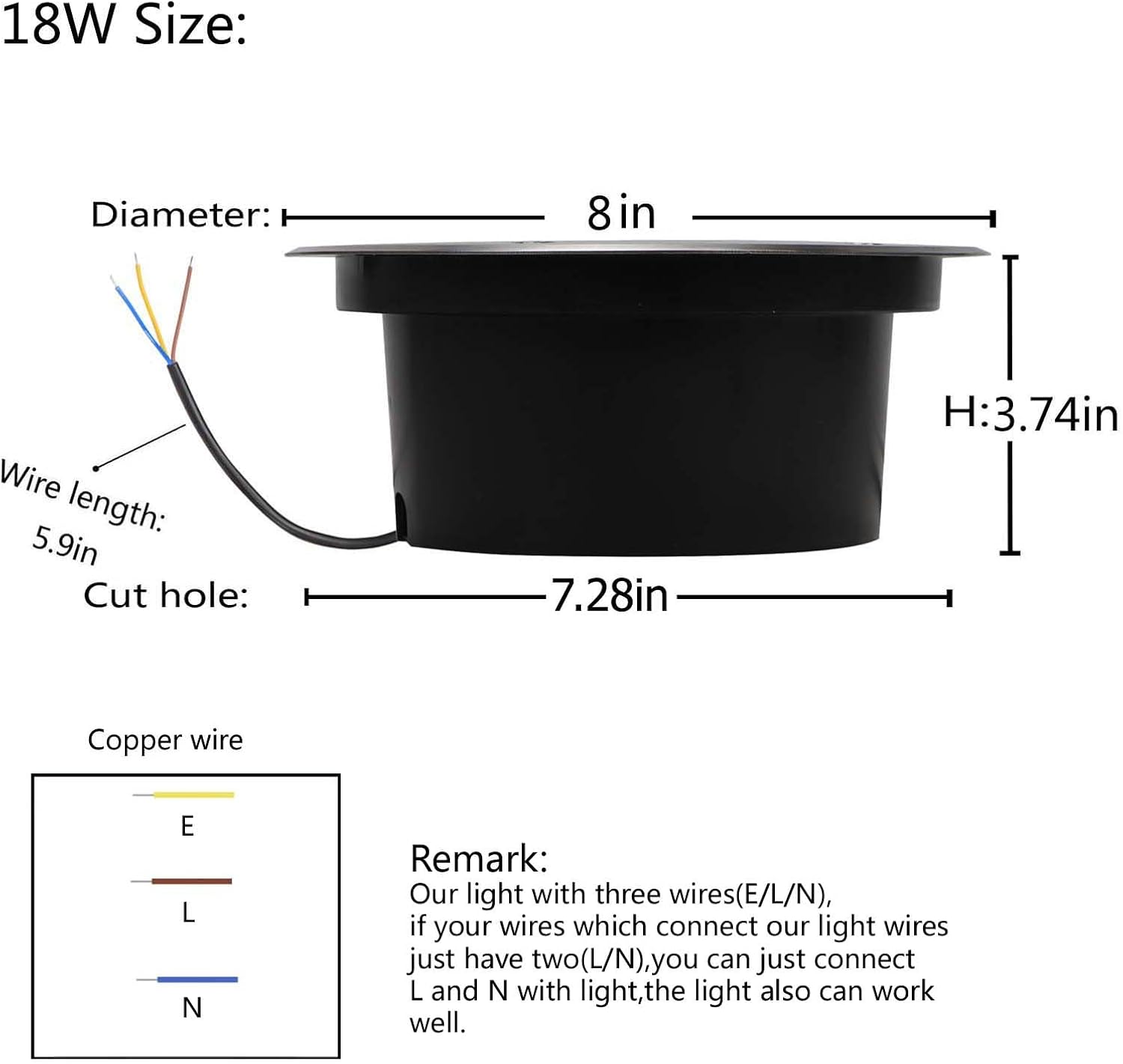 Zewnętrzne lampy gruntowe 18W, – Outdoor Lighting Voltage recenzja i cena