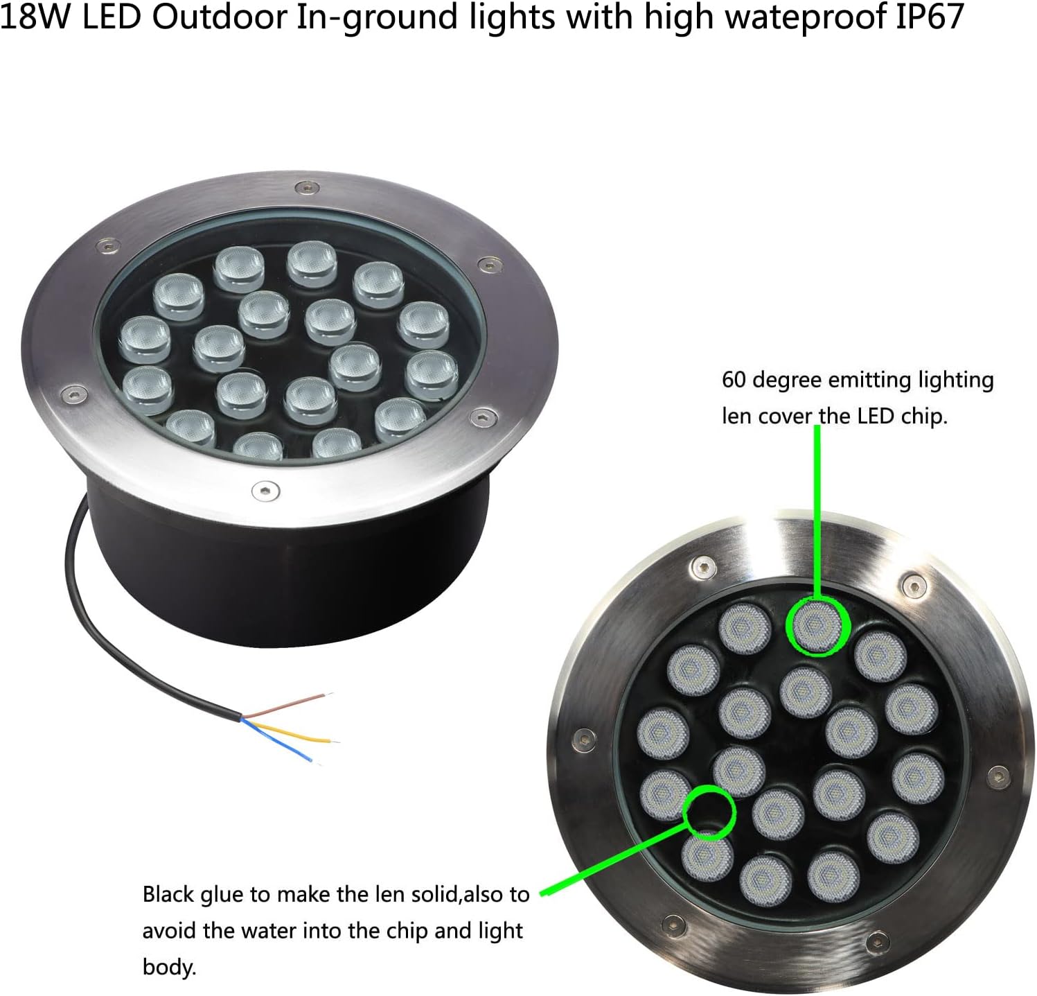Zewnętrzne lampy gruntowe 18W, – Outdoor Lighting Voltage recenzja i cena