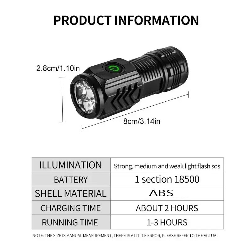 Mini latarka 3LED z klipsem do – Outdoor Lighting Black recenzja i cena