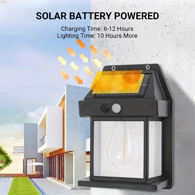 Mocna Solarna Lampa Ścienna Ze – Outdoor Lighting For Front Of House recenzja i cena