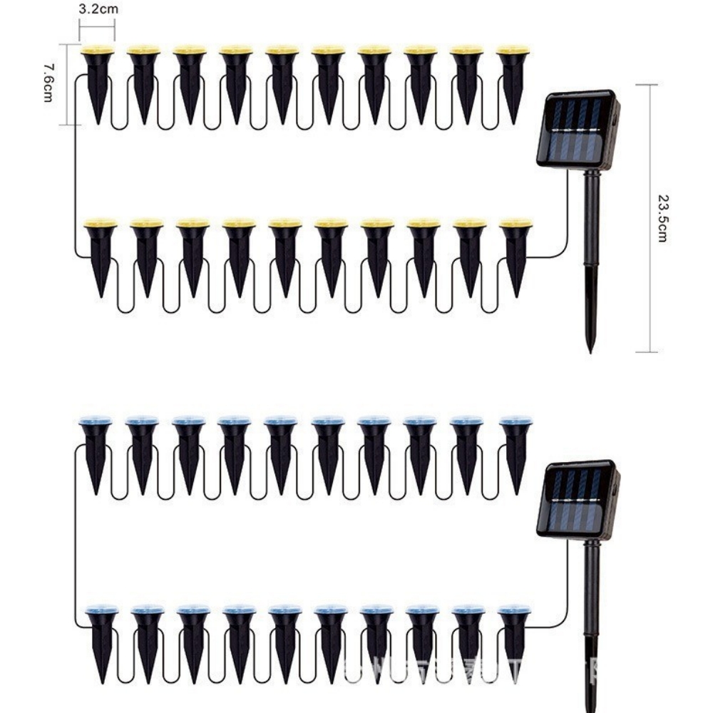 Lampki solarne ogrodowe 30/20/ – Outdoor Lighting Driveway recenzja i cena