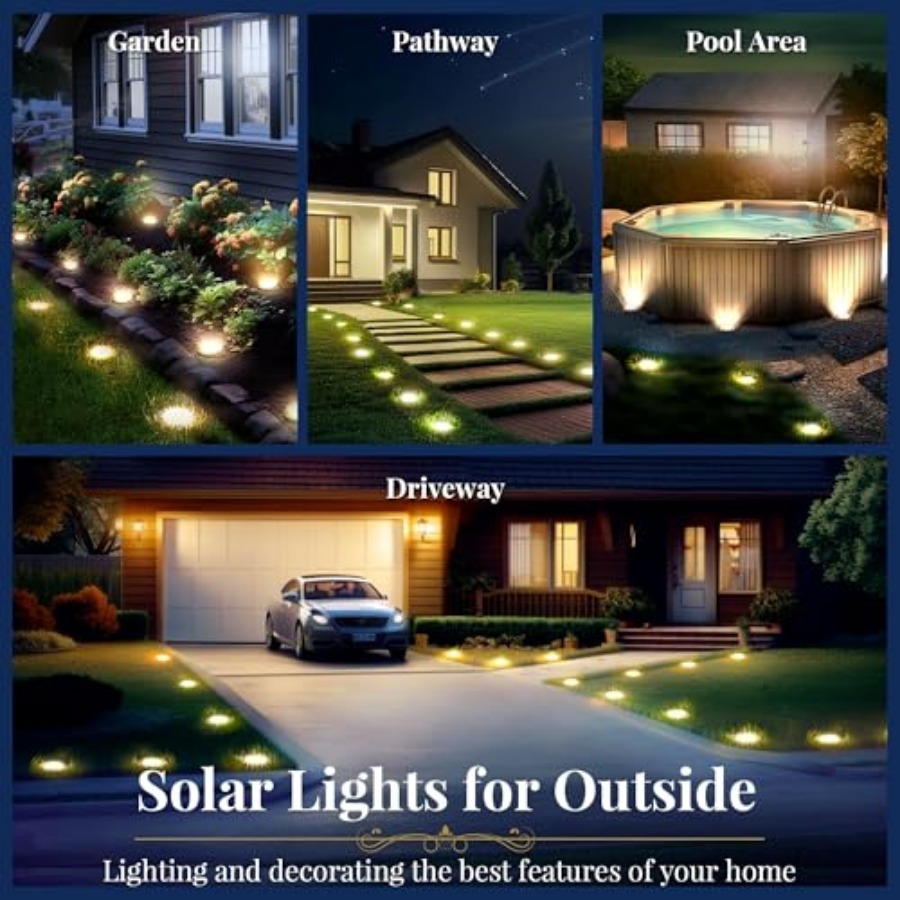 Solarne lampy gruntowe, solarn – Outdoor Lighting Driveway recenzja i cena