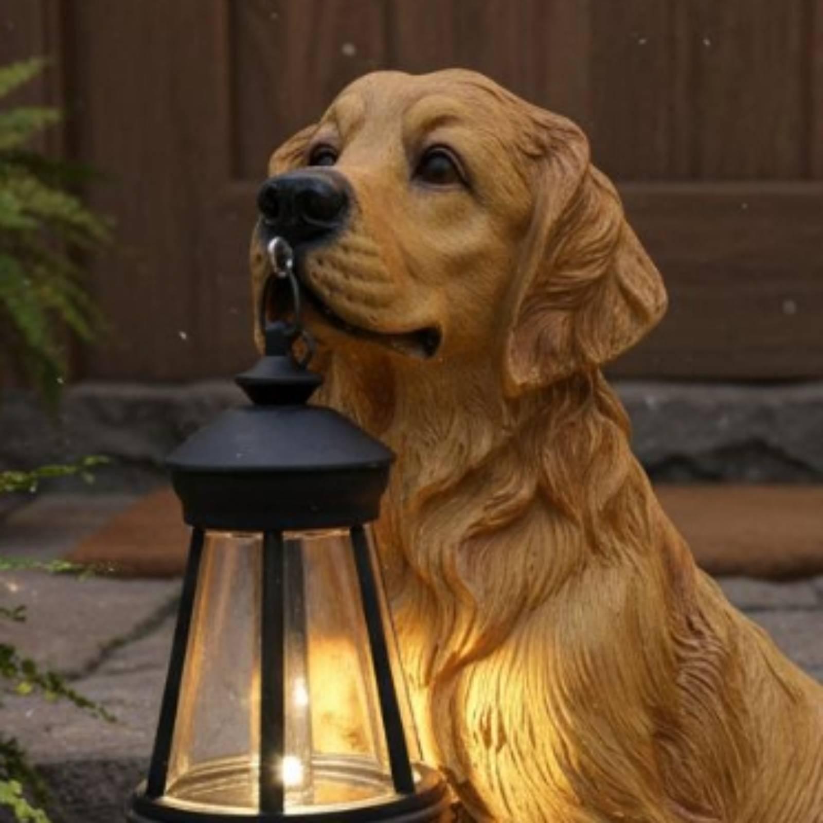 Dekoracyjna figurka psa z żywi – Solar Lantern Hanging recenzja i cena
