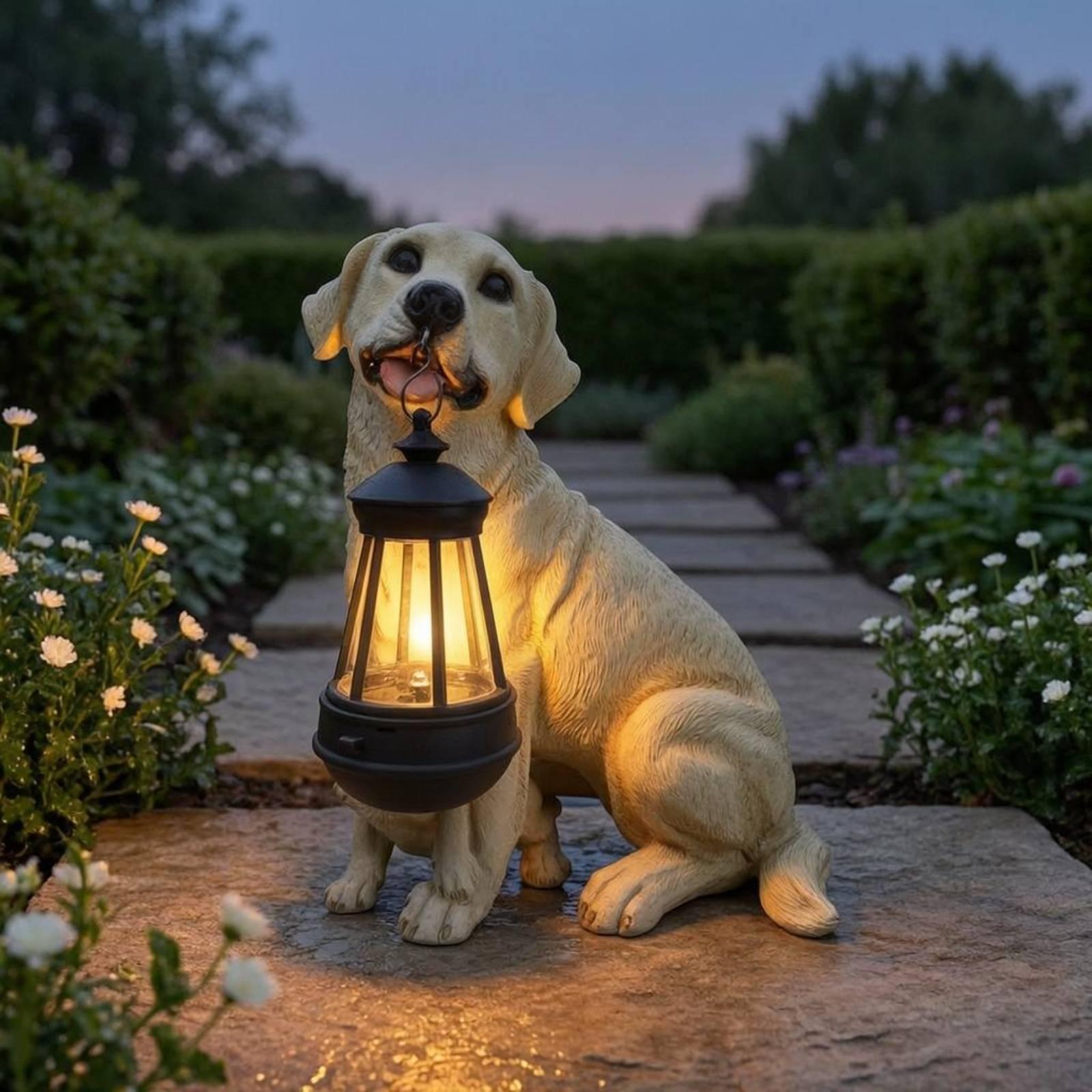 Dekoracyjna figurka psa z żywi – Solar Lantern Hanging recenzja i cena