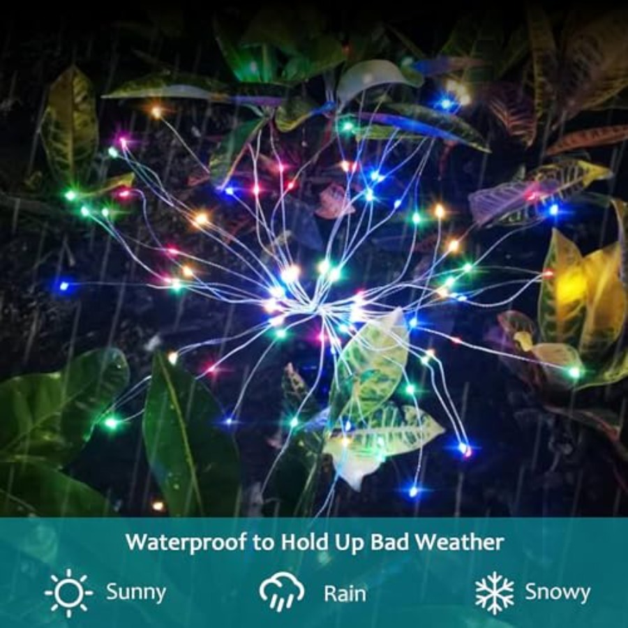 Solarne lampki fajerwerki, try – Outdoor Lighting For Christmas recenzja i cena