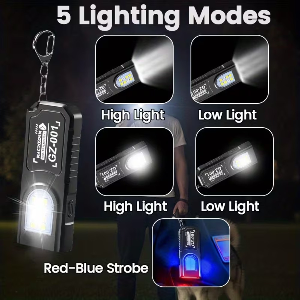 Mini latarka LED COB na breloc – Lighting Fixture Outdoor recenzja i cena